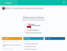 Tablet Screenshot of e-wrota.boguszow-gorce.pl